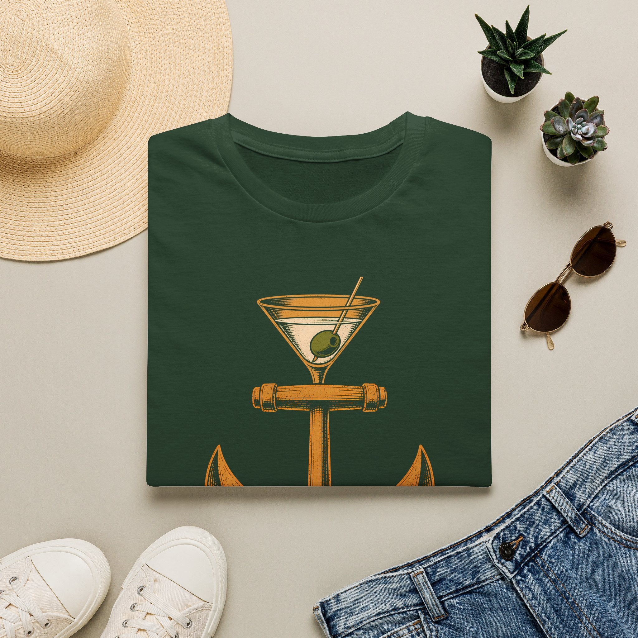 Drop Anchor Raise Glass Yacht Rock T-Shirt