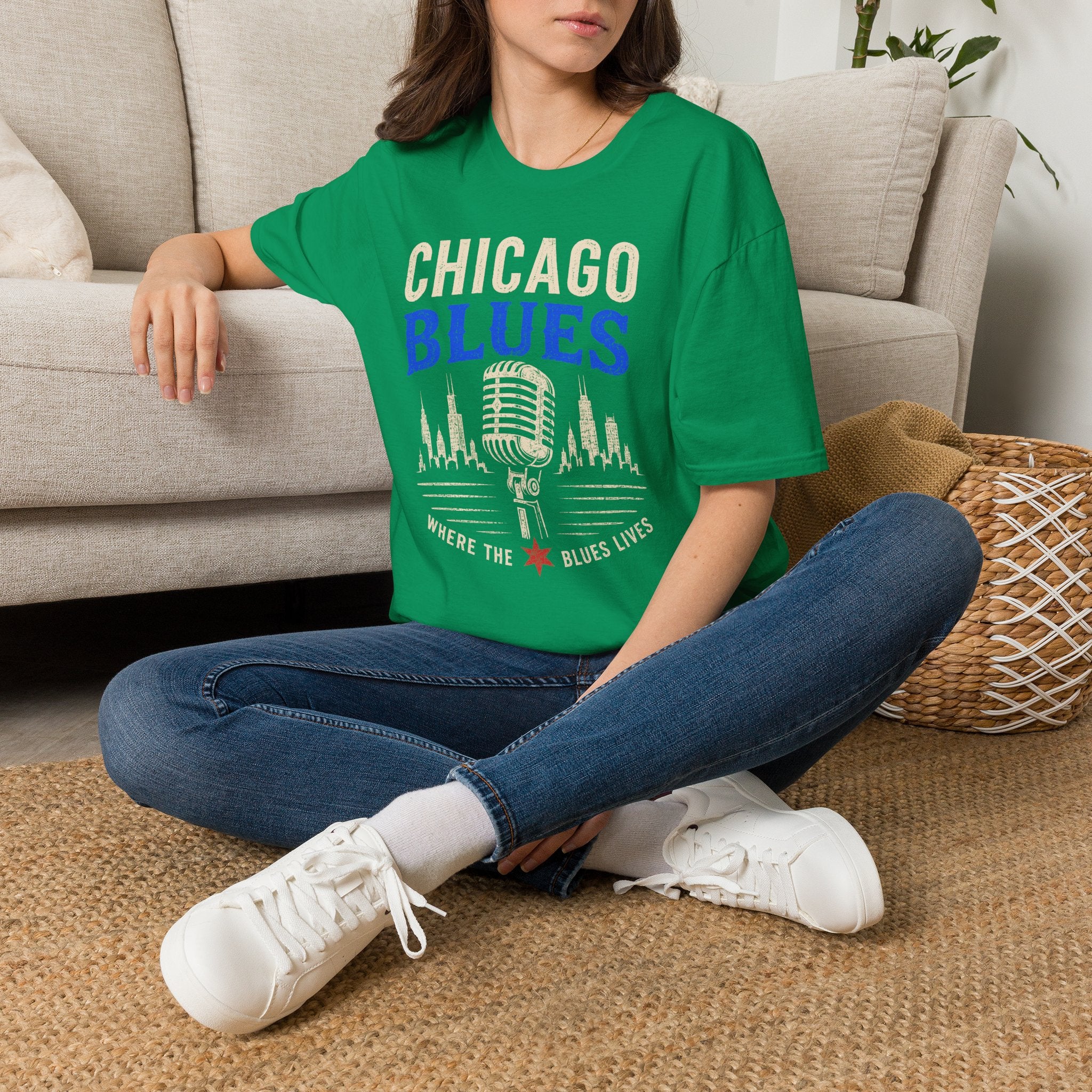 Where the Blues Lives Chicago Blues T-Shirt