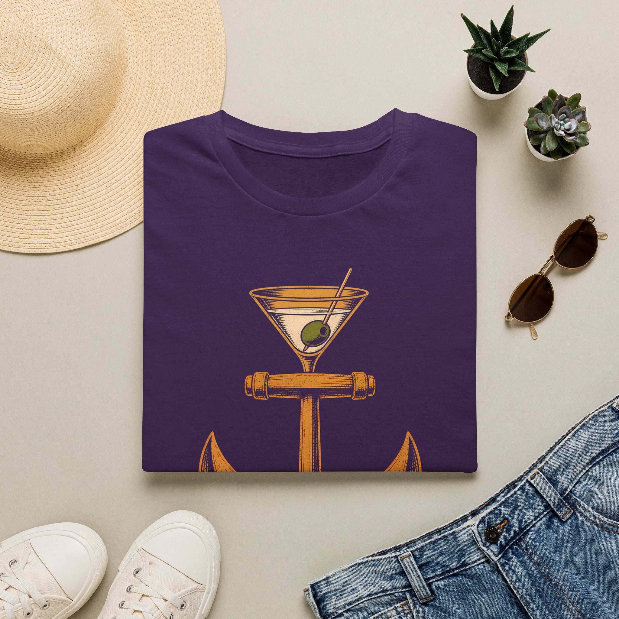 Drop Anchor Raise Glass Yacht Rock T-Shirt