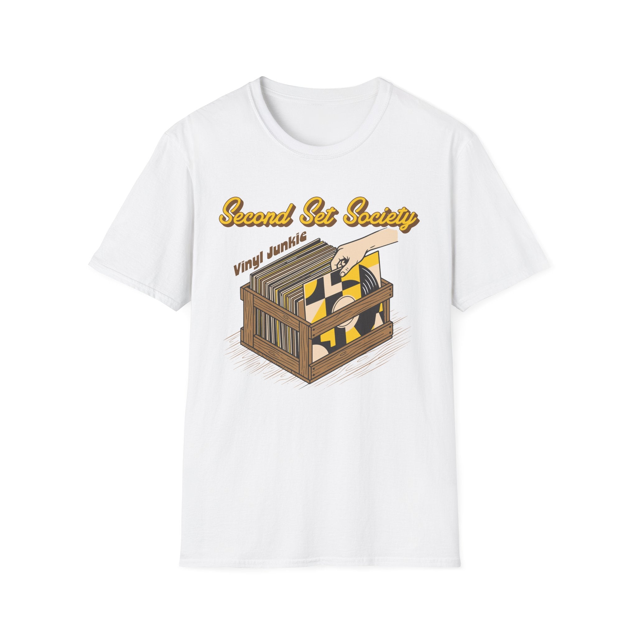 Second Set Society Vinyl Junkie Record Collector T-Shirt
