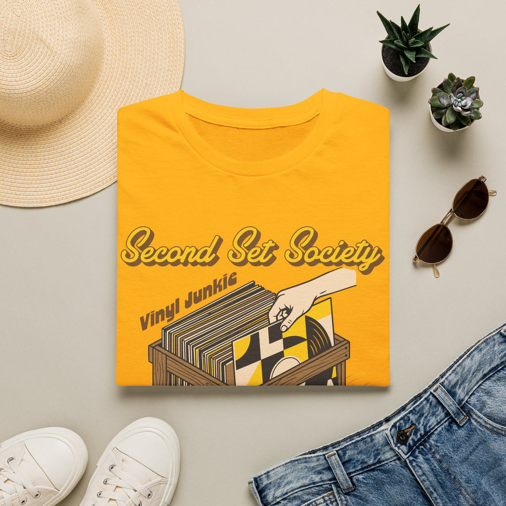 Second Set Society Vinyl Junkie Record Collector T-Shirt
