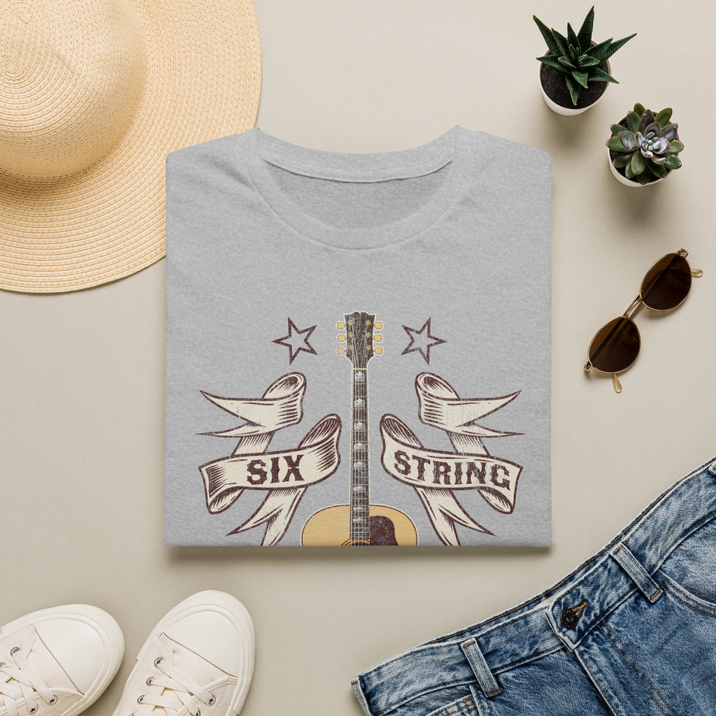 6 String Outlaw Nashville Country Guitar T-Shirt