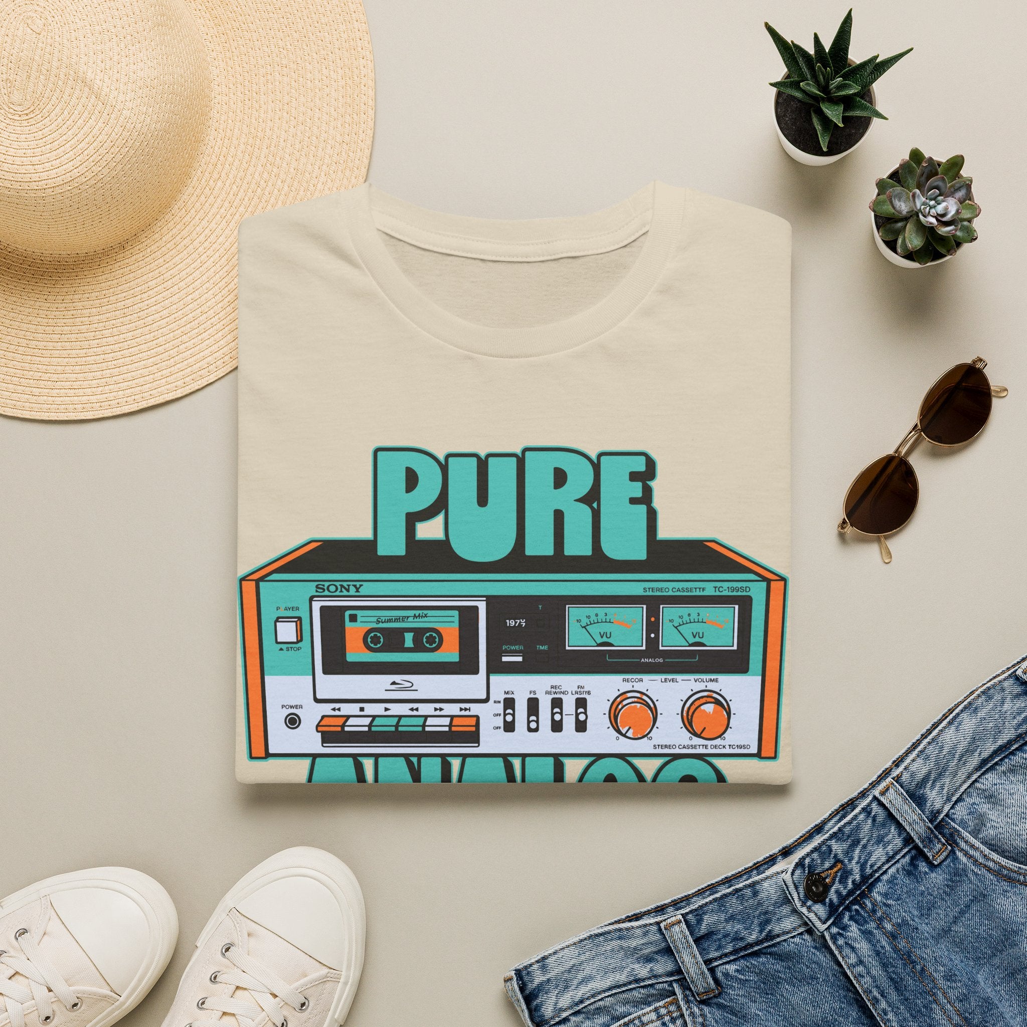 Vintage Tape Deck Pure Analog Audiophile T-Shirt