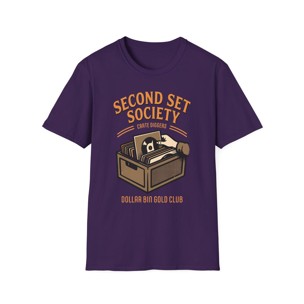 Dollar Bin Gold Club Crate Diggers Record Collector T-Shirt