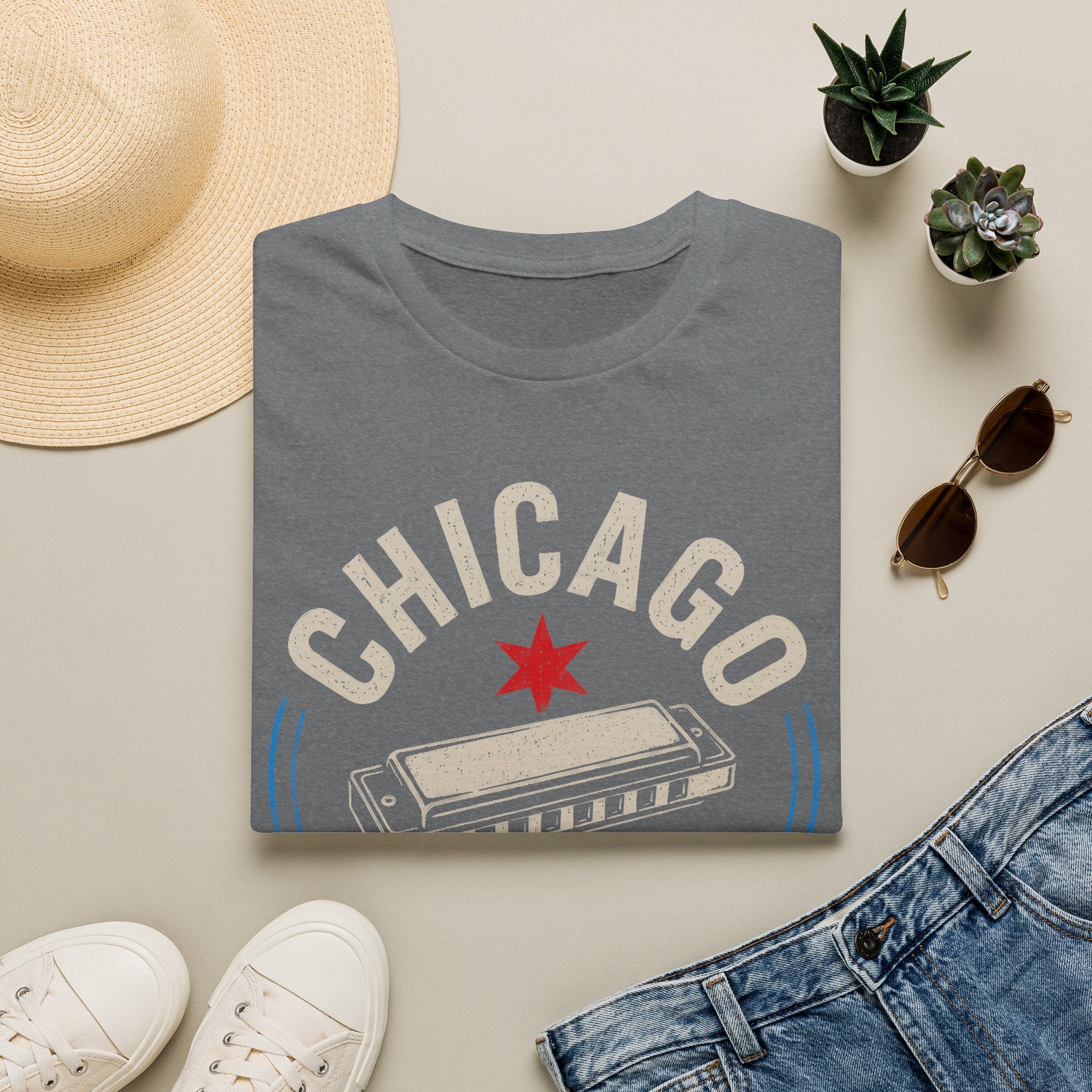 Born on the South Side Chicago Blues T-Shirt