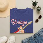Vintage Bombshell Pin Up Girl Guitar T-Shirt