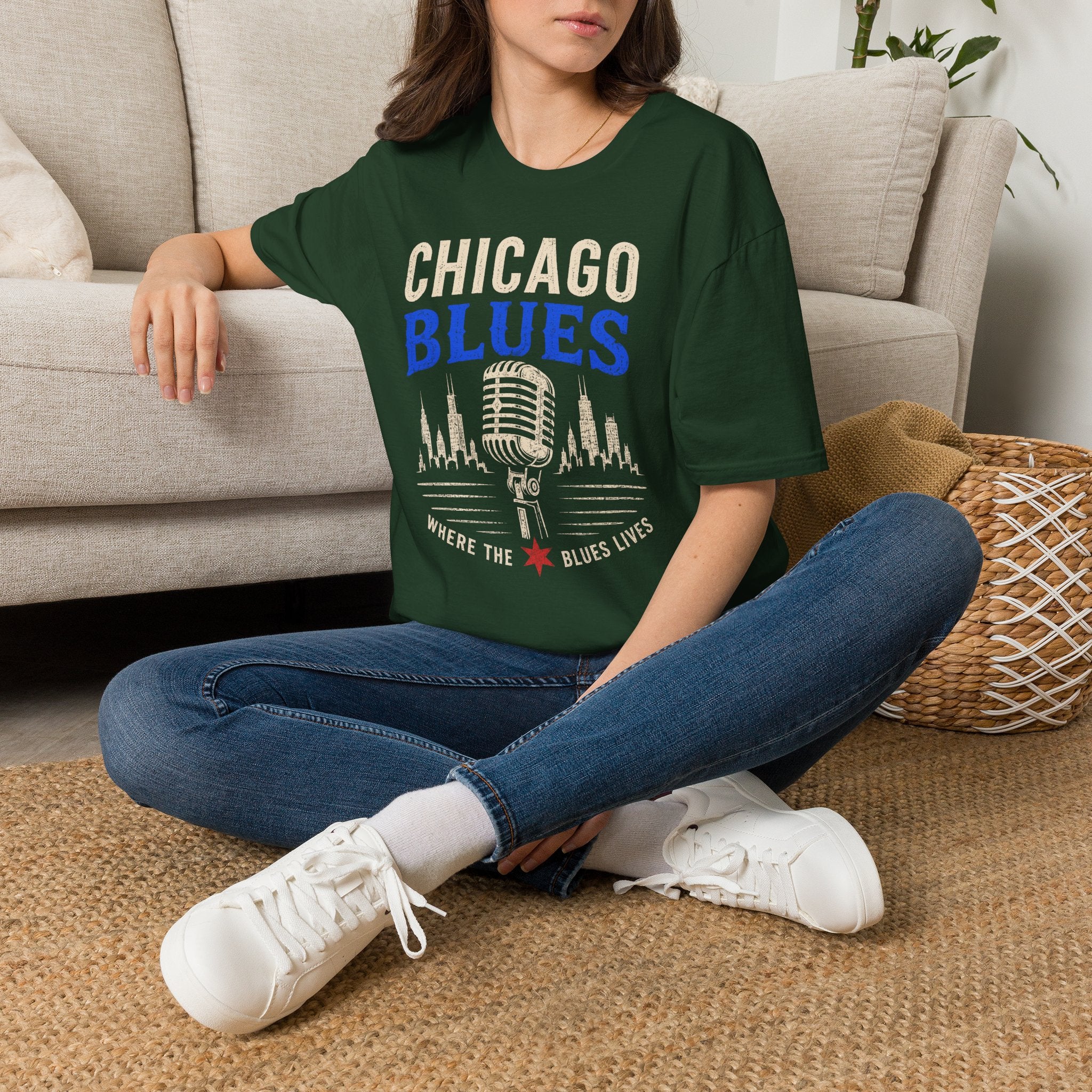 Where the Blues Lives Chicago Blues T-Shirt