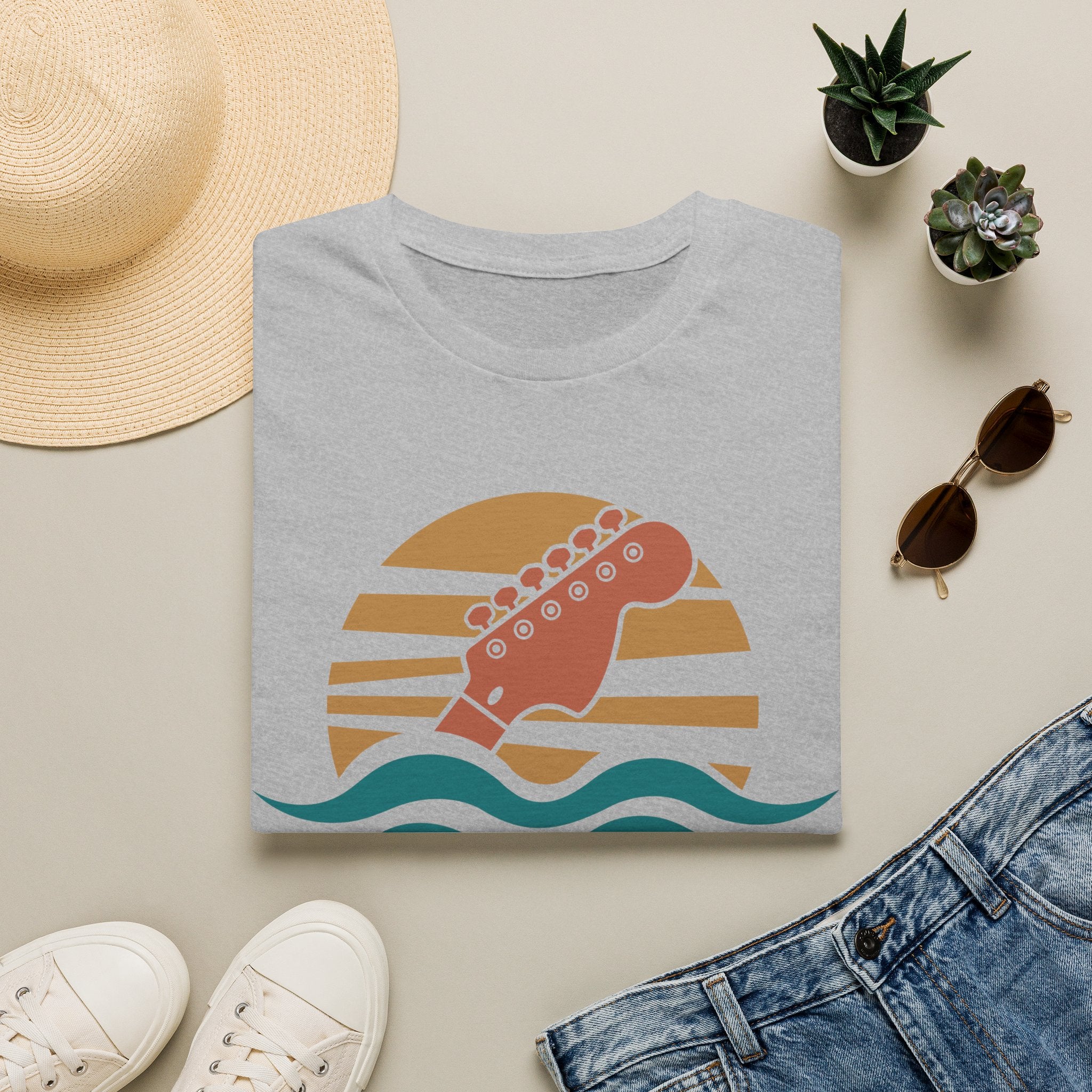 Second Set Society Sunset Guitar T-Shirt