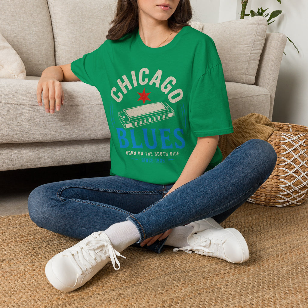 Born on the South Side Chicago Blues T-Shirt