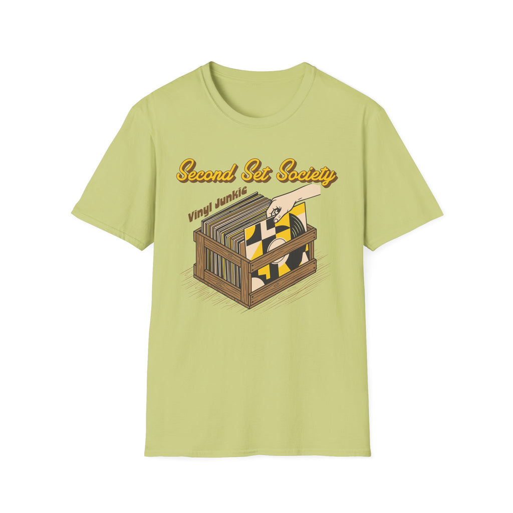 Second Set Society Vinyl Junkie Record Collector T-Shirt