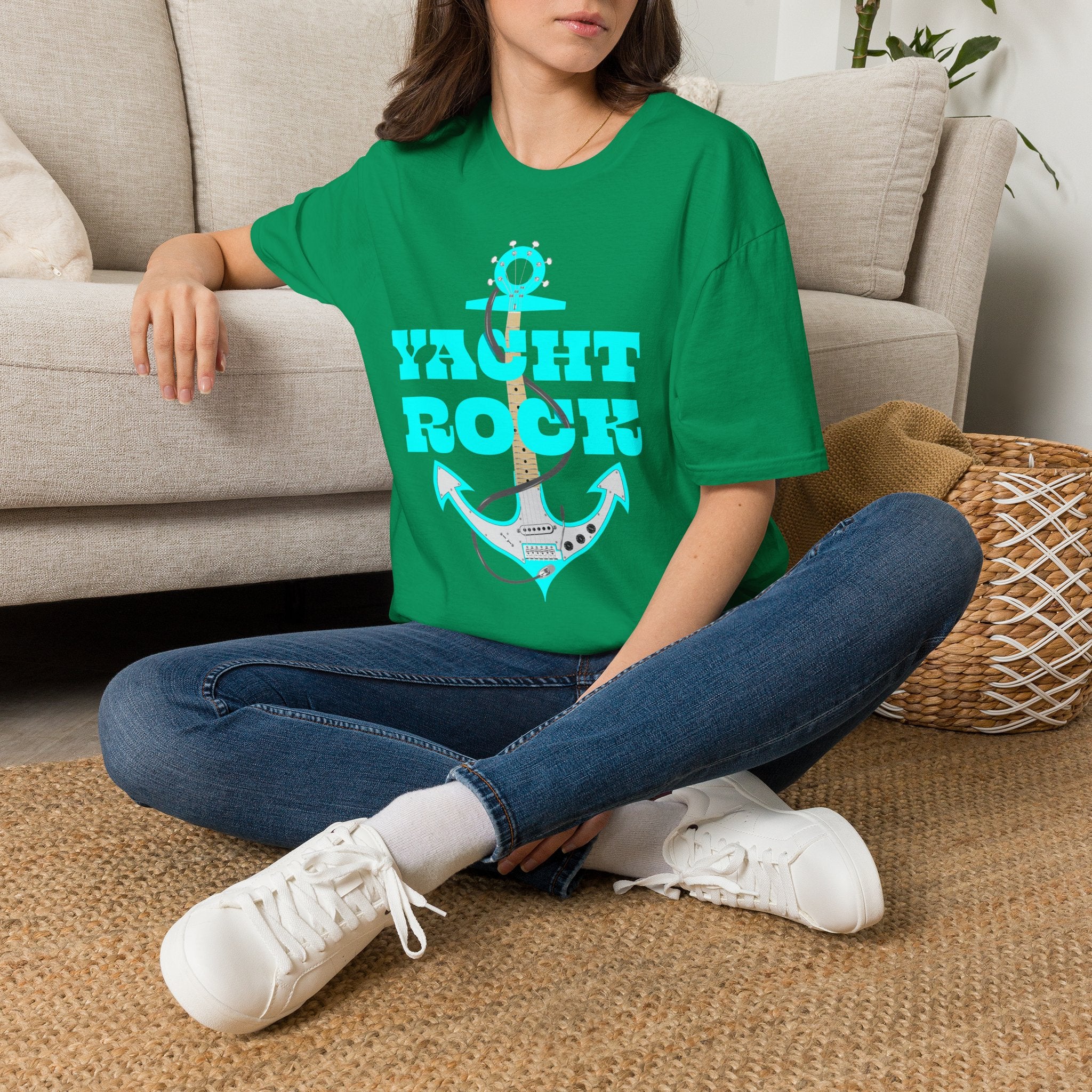 Anchor Electric Guitar Yacht Rock T-Shirt