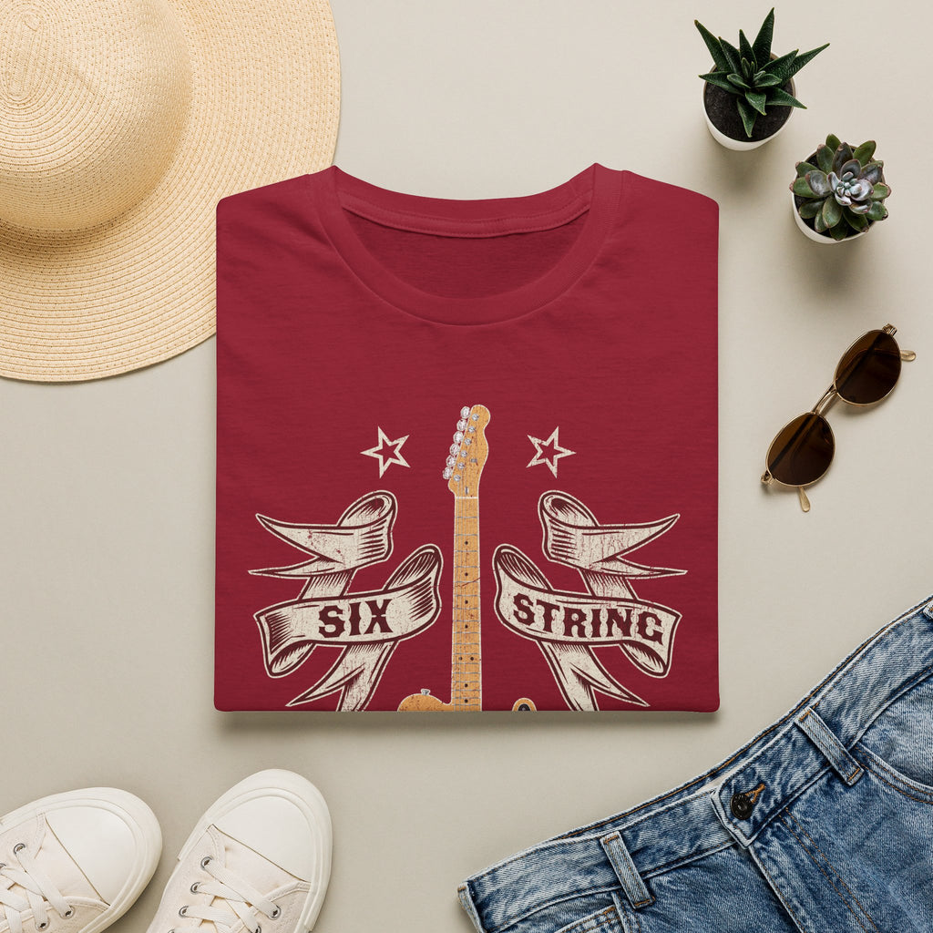 6 String Outlaw Country Guitar T-Shirt