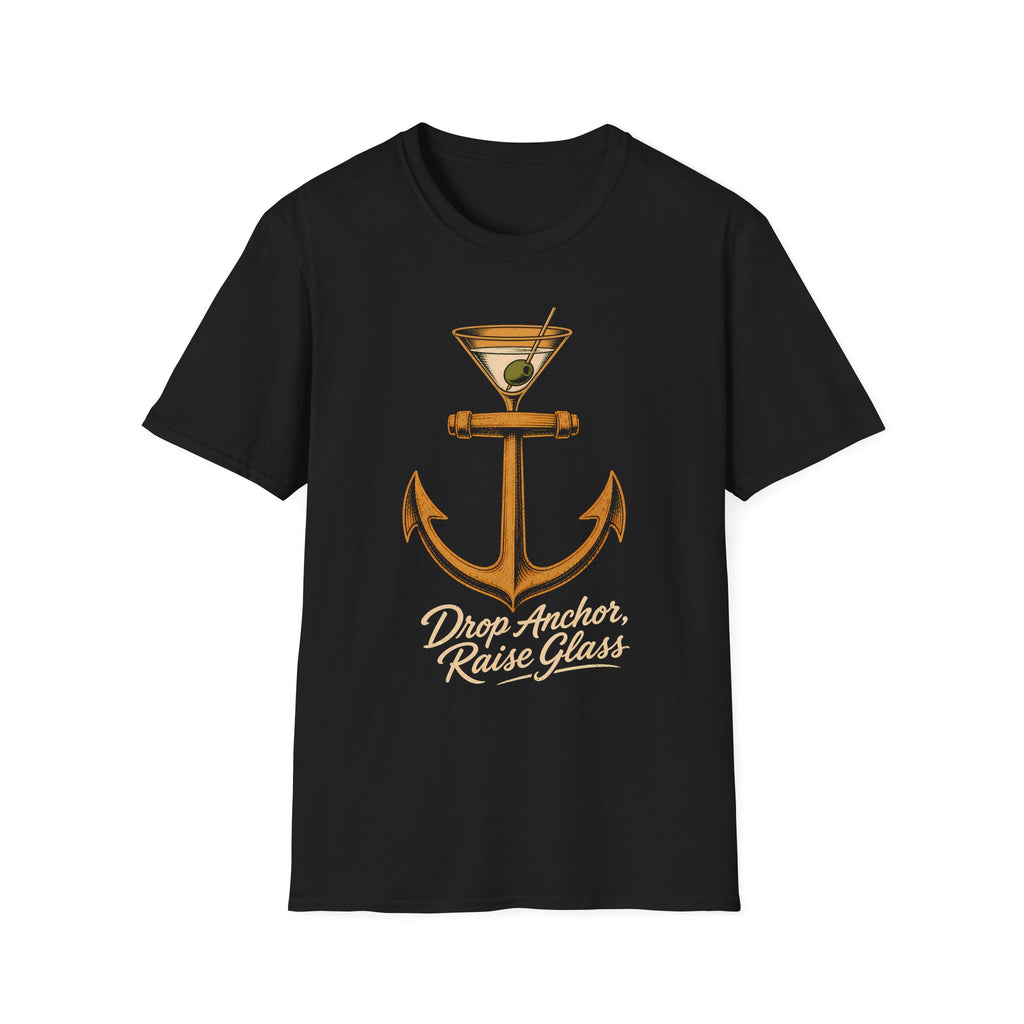 Drop Anchor Raise Glass Yacht Rock T-Shirt