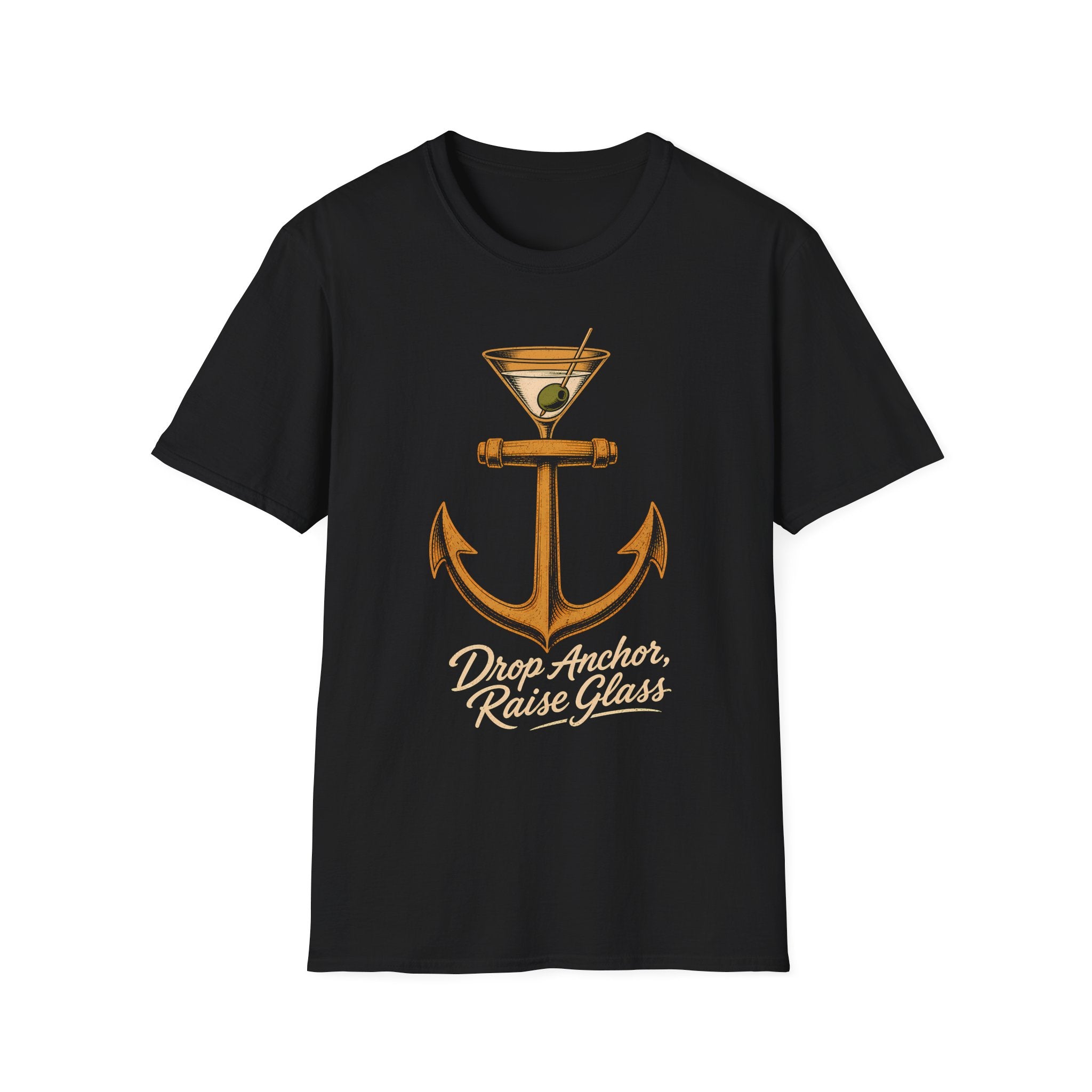 Drop Anchor Raise Glass Yacht Rock T-Shirt