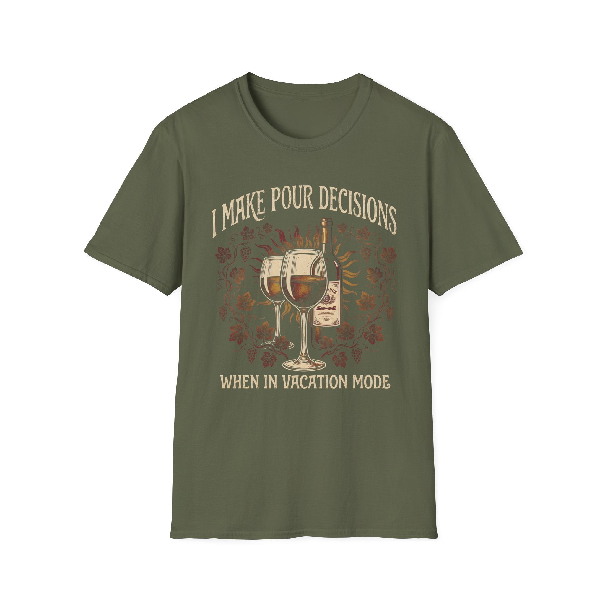 Pour Decisions Wine Lovers Vacation T-Shirt