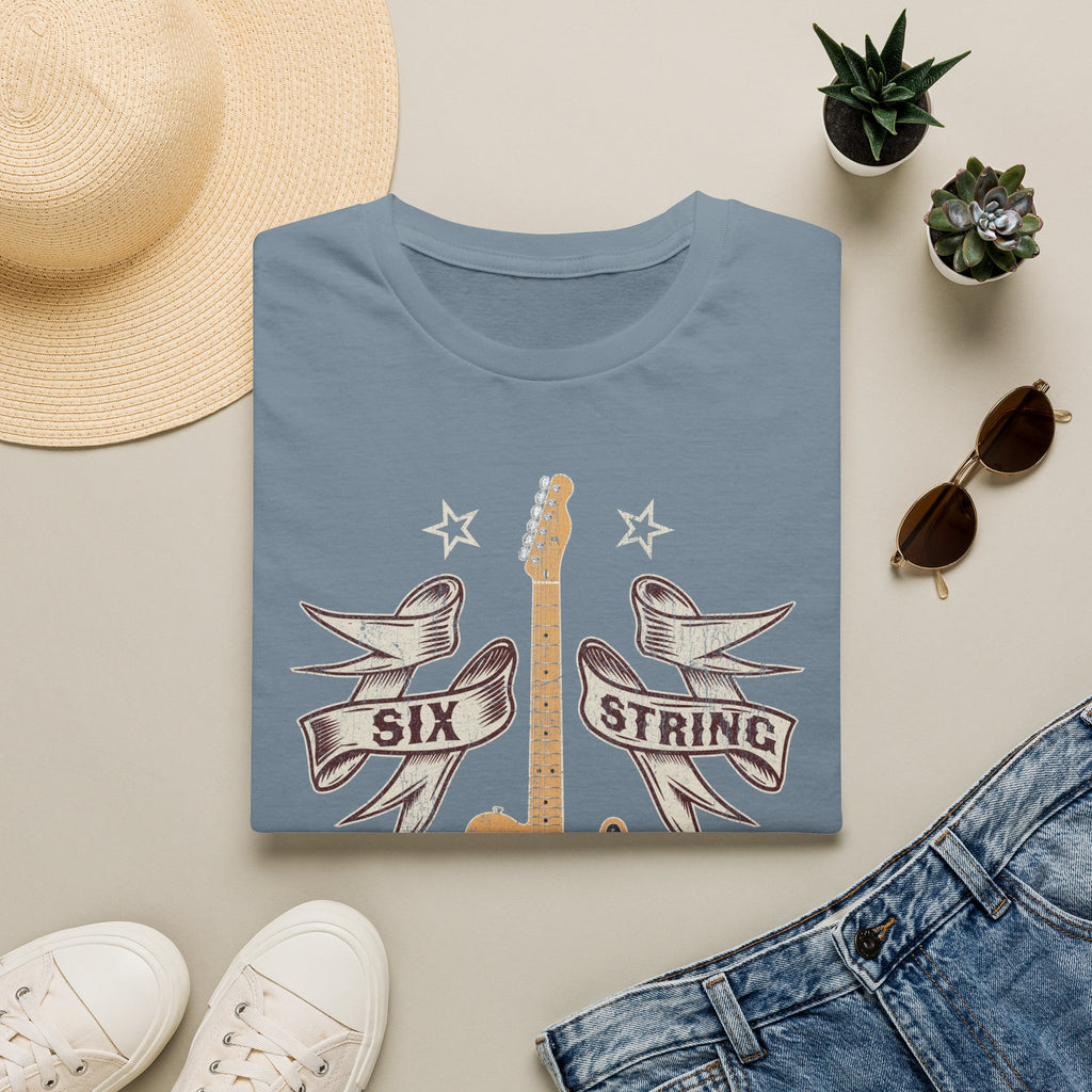 6 String Outlaw Country Guitar T-Shirt