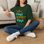 Coffee Vinyl Whiskey Vinyl Record Collector T-Shirt