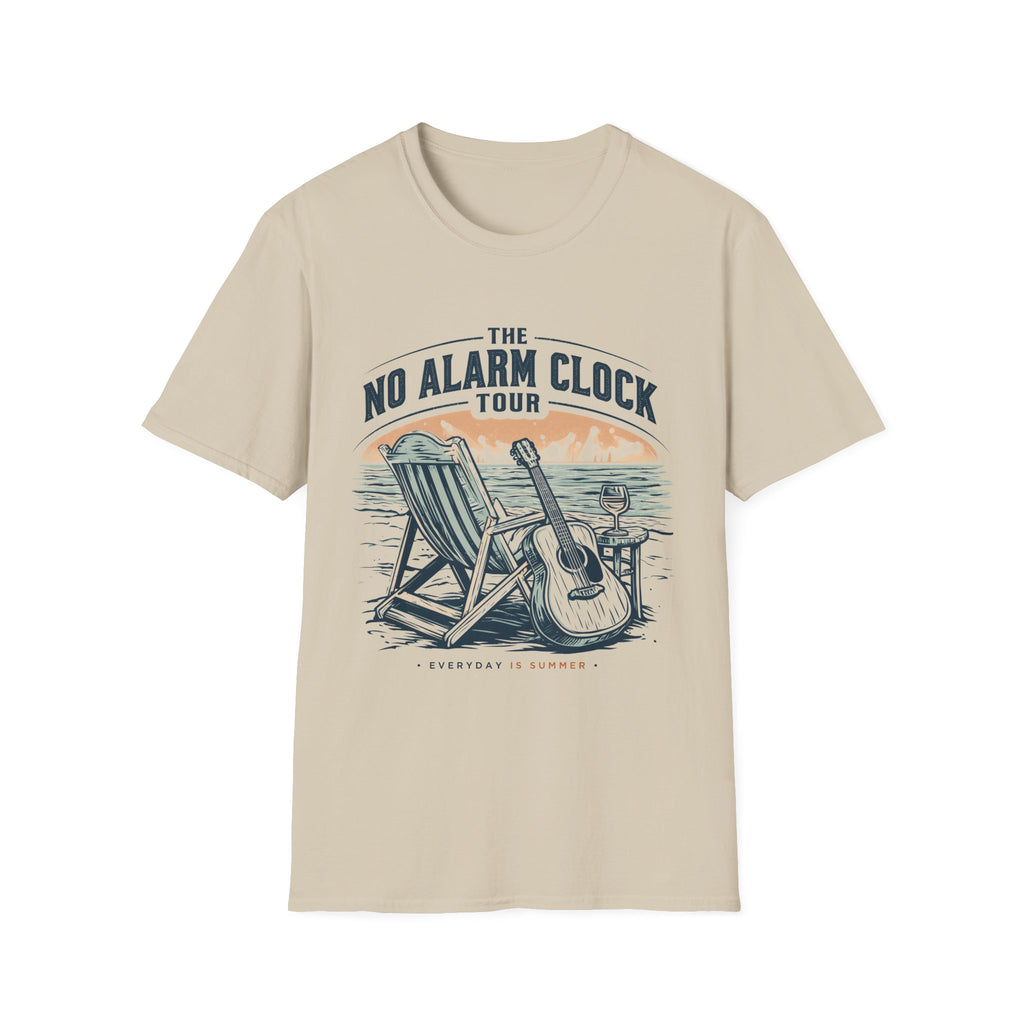 No Alarm Clock Tour Retirement T-Shirt