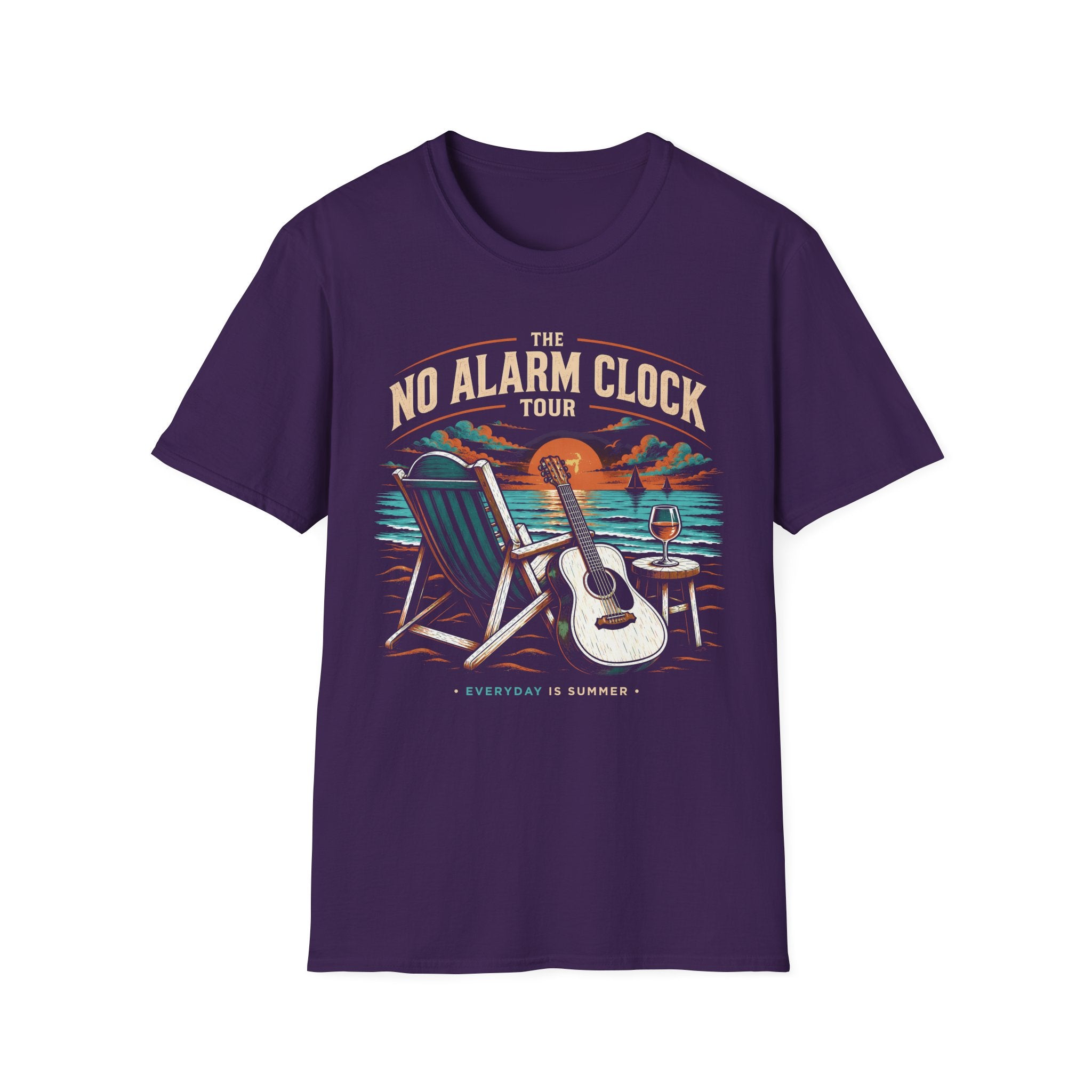 No Alarm Clock Tour Retirement T-Shirt