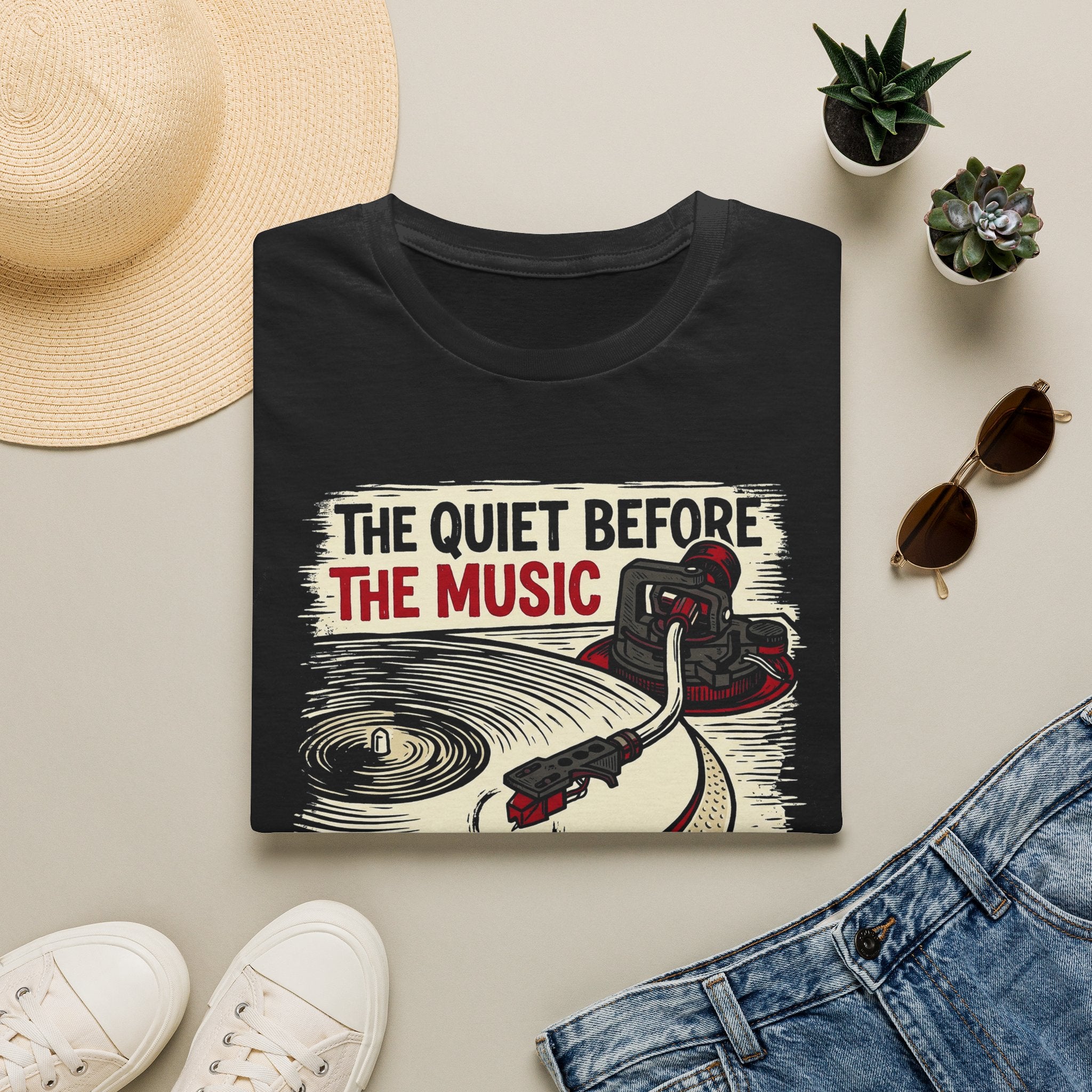 Quiet Before the Music Needle Drop Audiophile T-Shirt