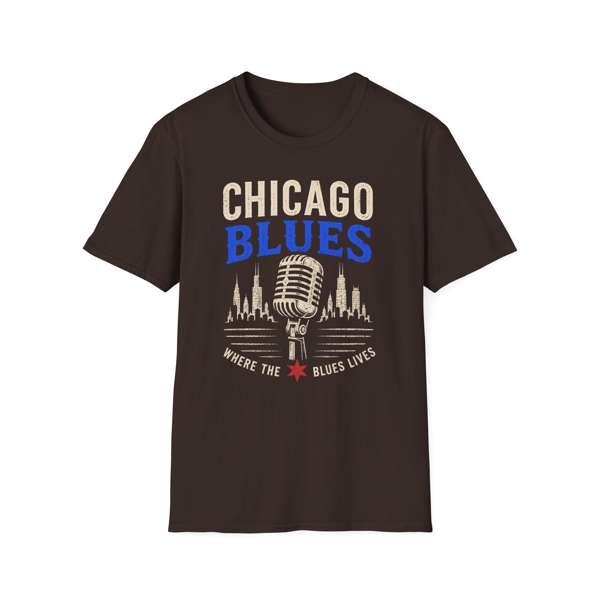 Where the Blues Lives Chicago Blues T-Shirt