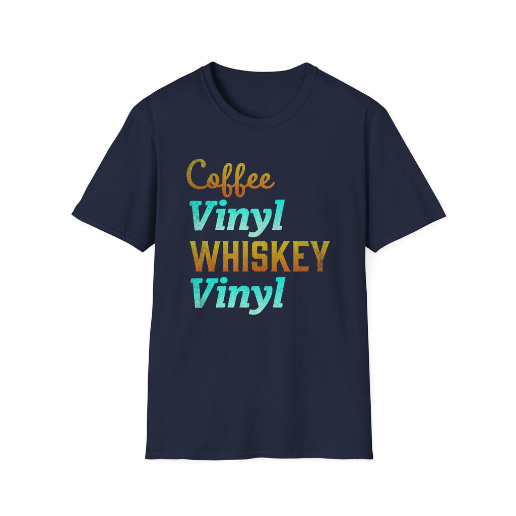 Coffee Vinyl Whiskey Vinyl Record Collector T-Shirt