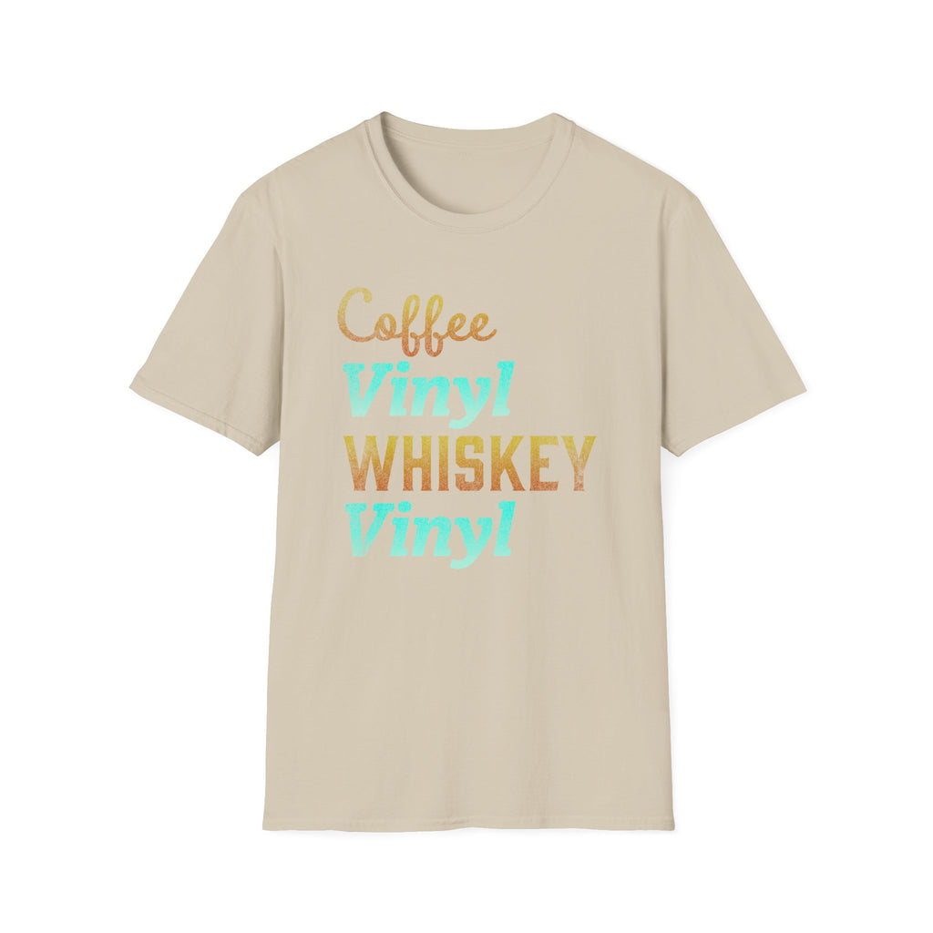 Coffee Vinyl Whiskey Vinyl Record Collector T-Shirt
