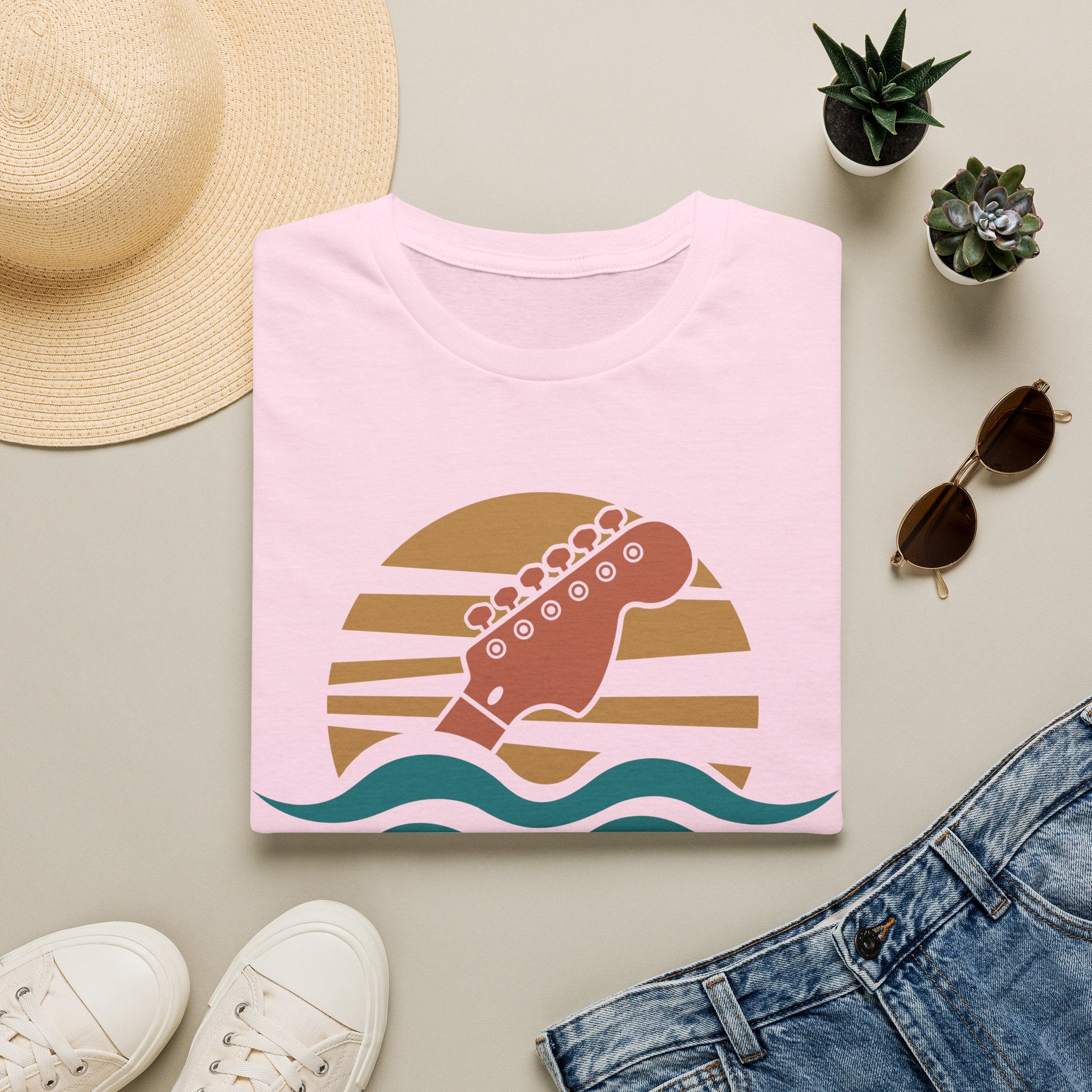 Second Set Society Sunset Guitar T-Shirt