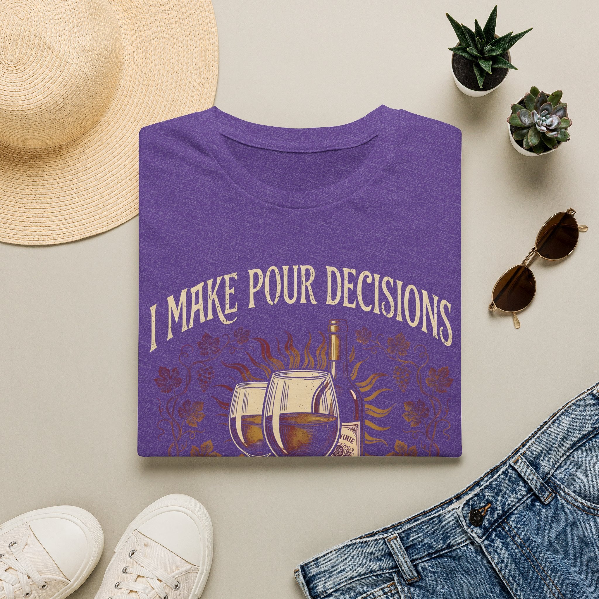 Pour Decisions Wine Lovers Vacation T-Shirt