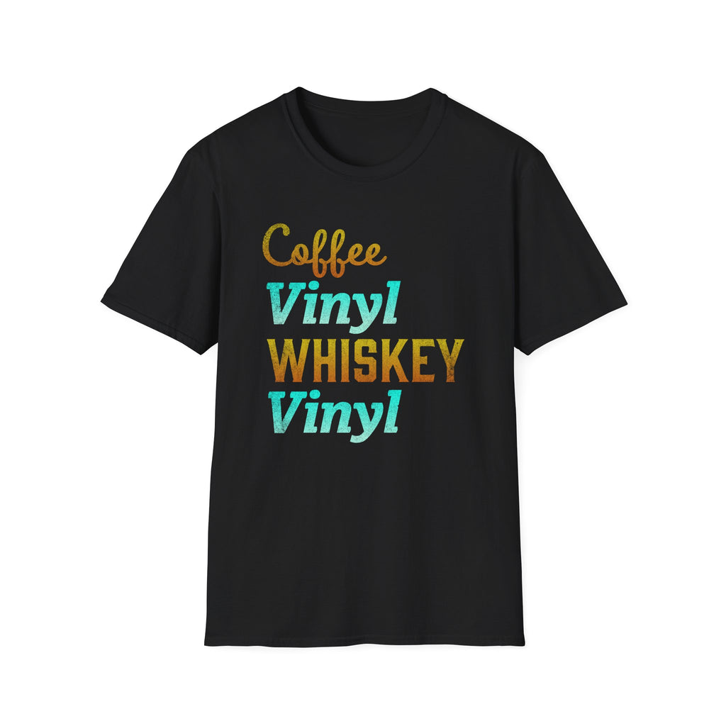 Coffee Vinyl Whiskey Vinyl Record Collector T-Shirt