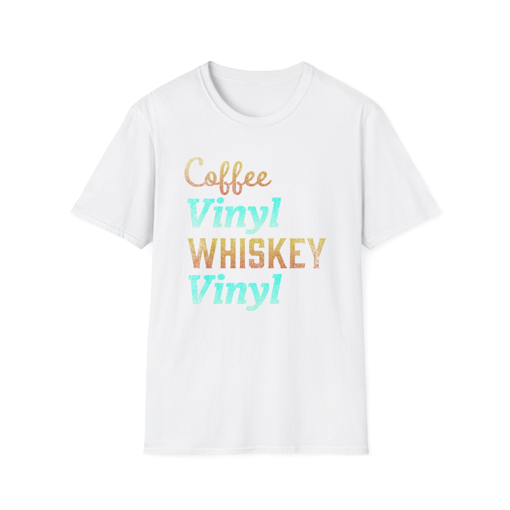 Coffee Vinyl Whiskey Vinyl Record Collector T-Shirt