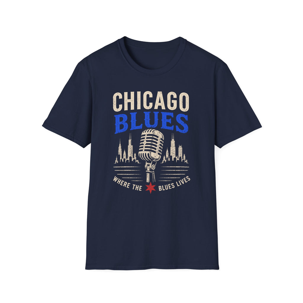 Where the Blues Lives Chicago Blues T-Shirt