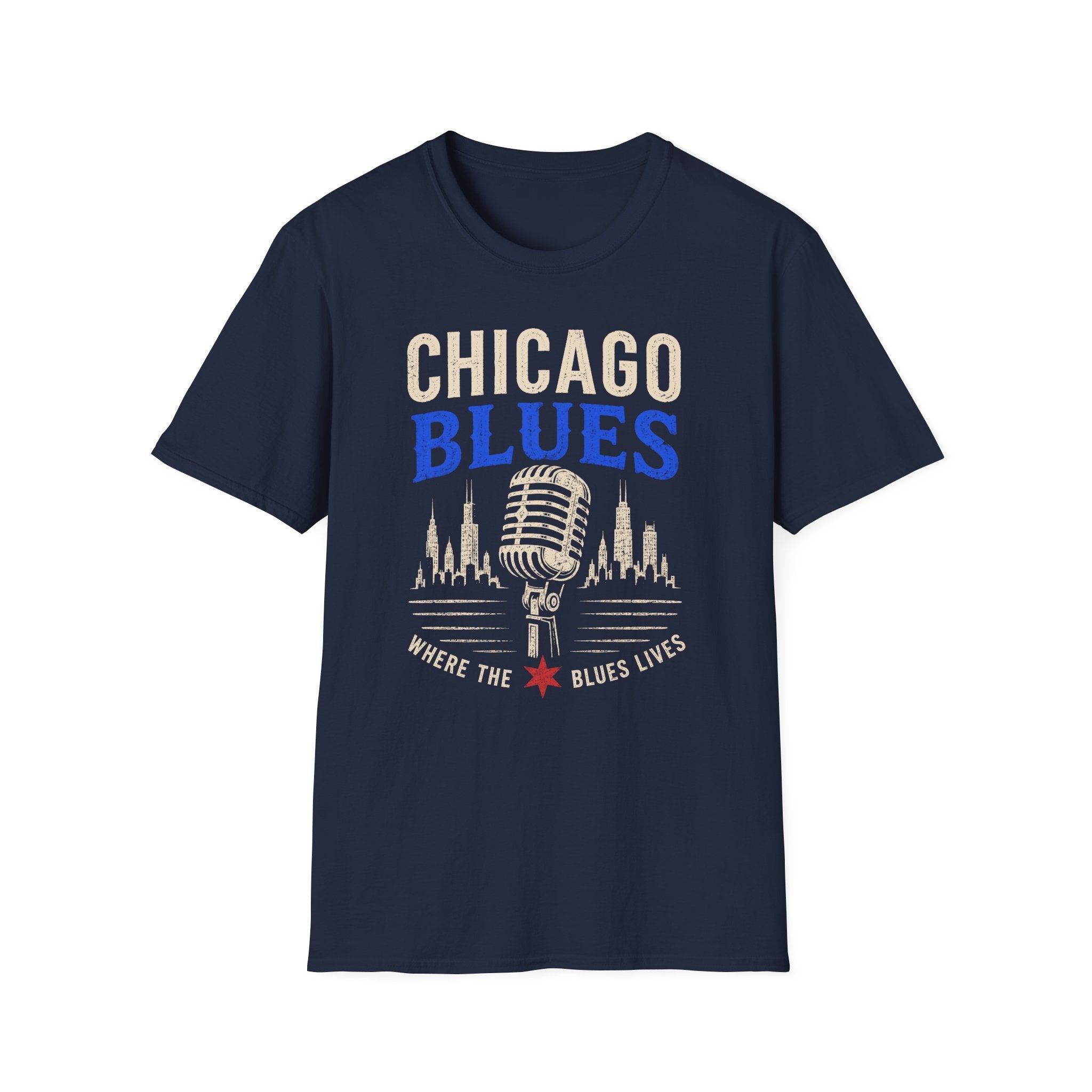 Where the Blues Lives Chicago Blues T-Shirt