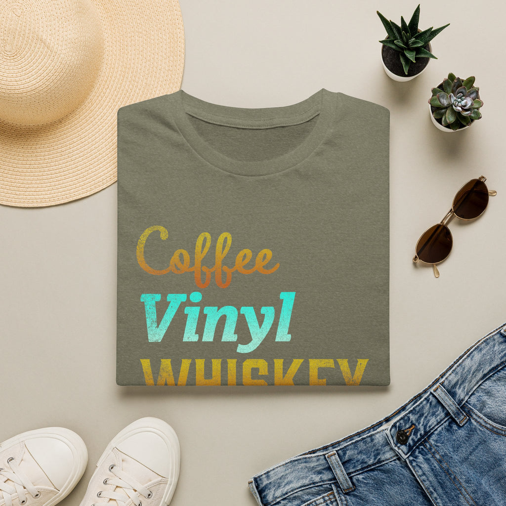 Coffee Vinyl Whiskey Vinyl Record Collector T-Shirt