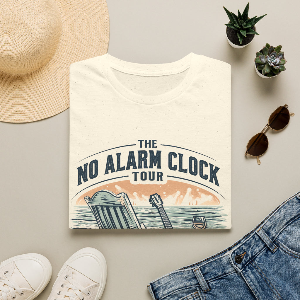 No Alarm Clock Tour Retirement T-Shirt