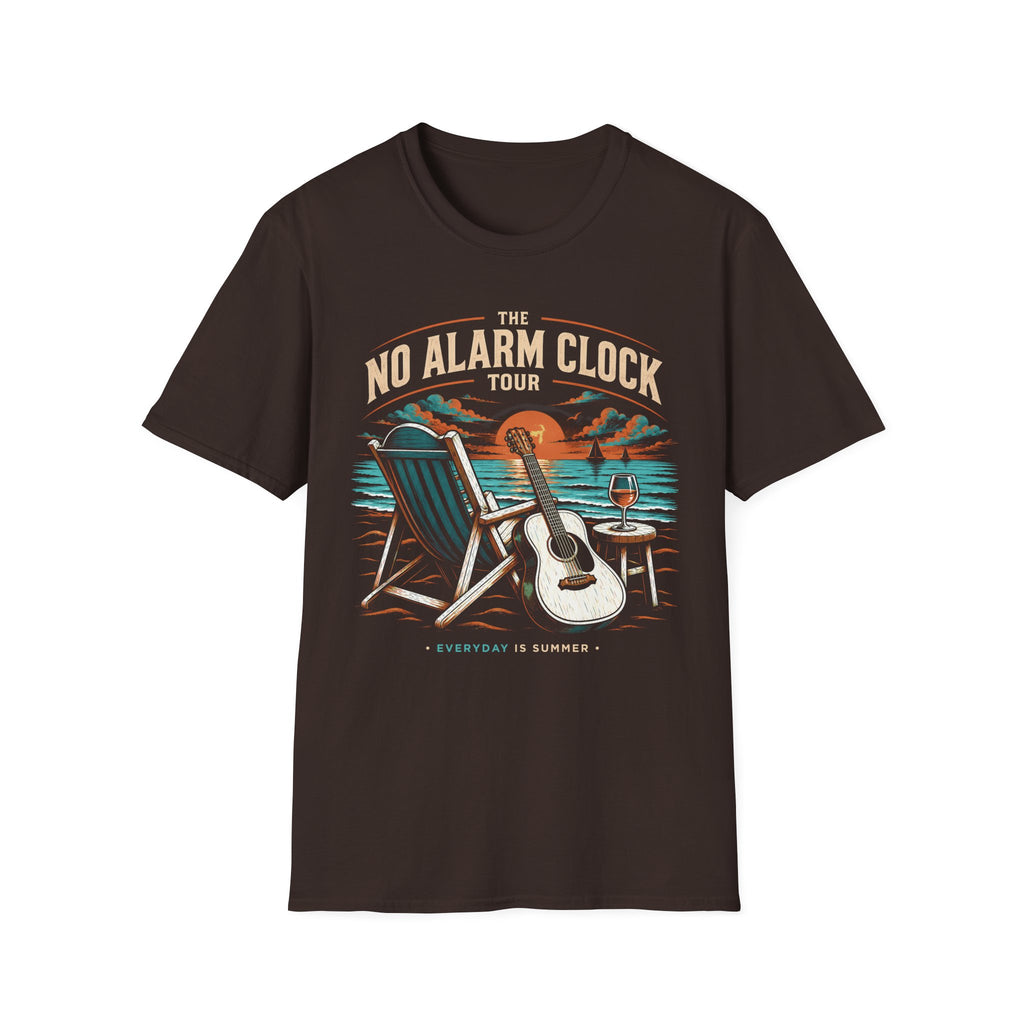 No Alarm Clock Tour Retirement T-Shirt