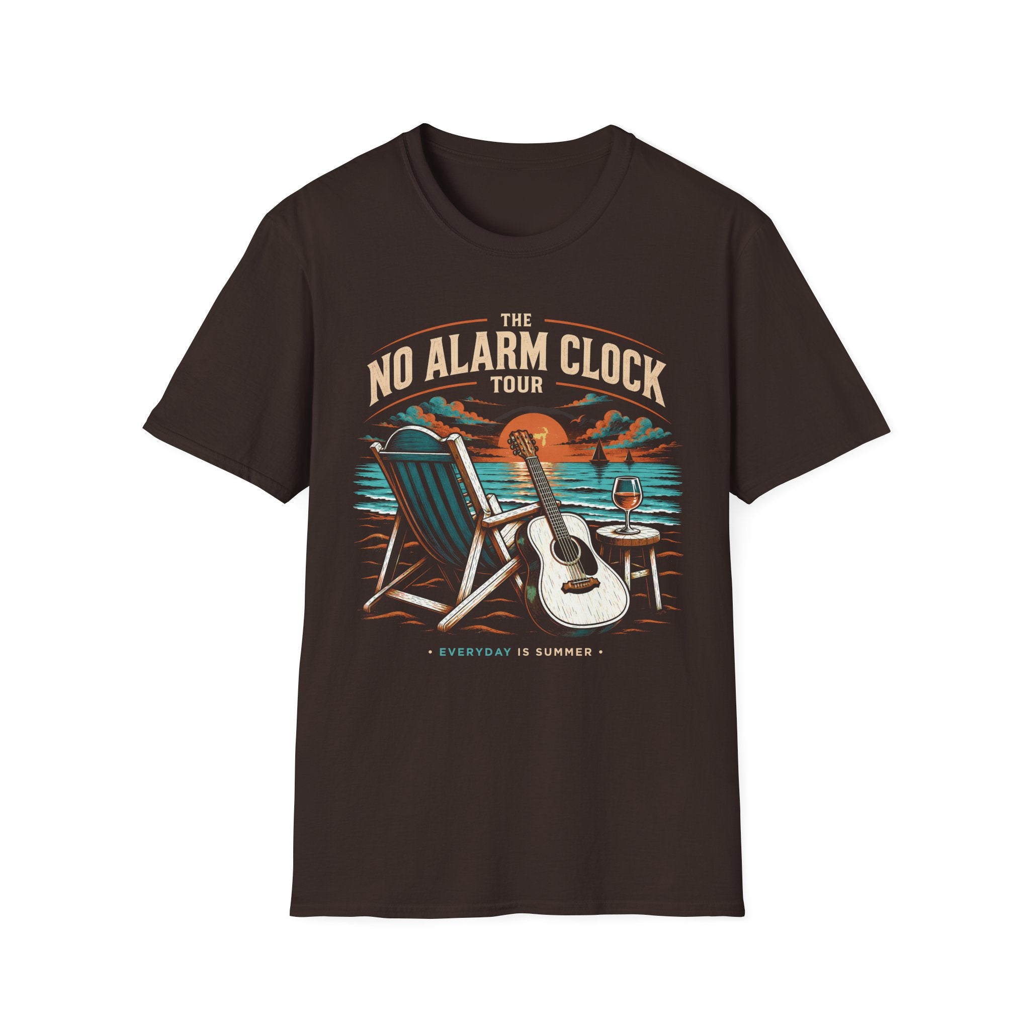 No Alarm Clock Tour Retirement T-Shirt