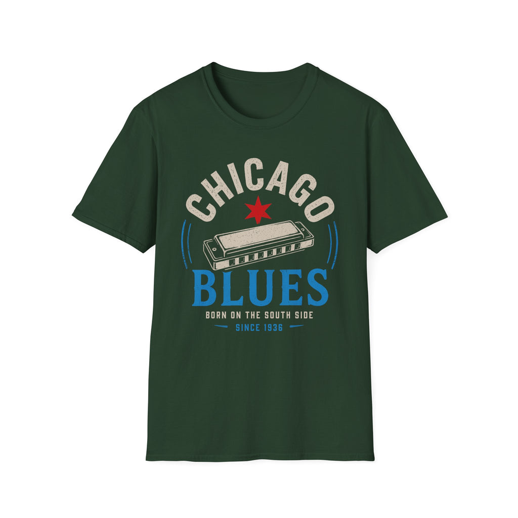 Born on the South Side Chicago Blues T-Shirt