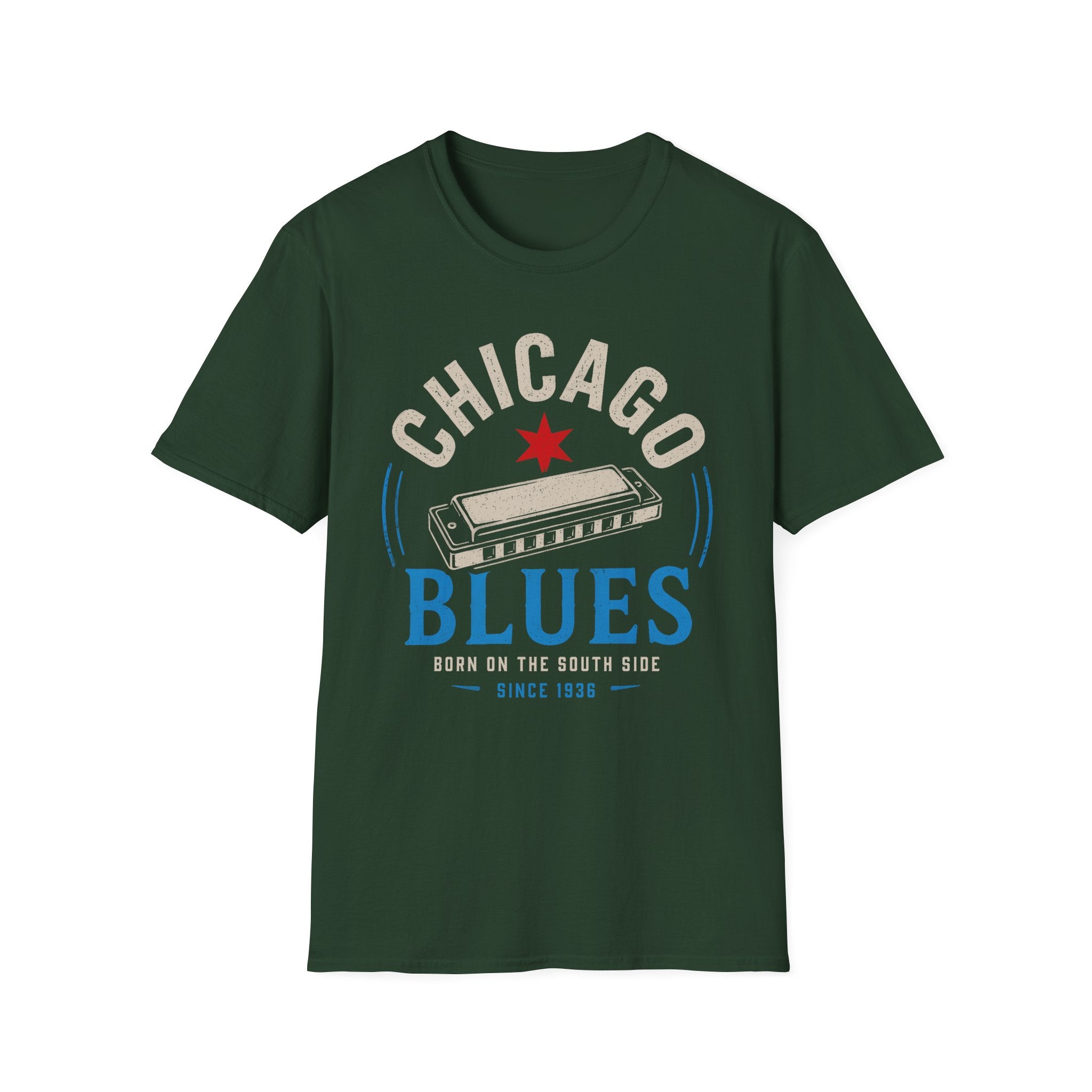 Born on the South Side Chicago Blues T-Shirt