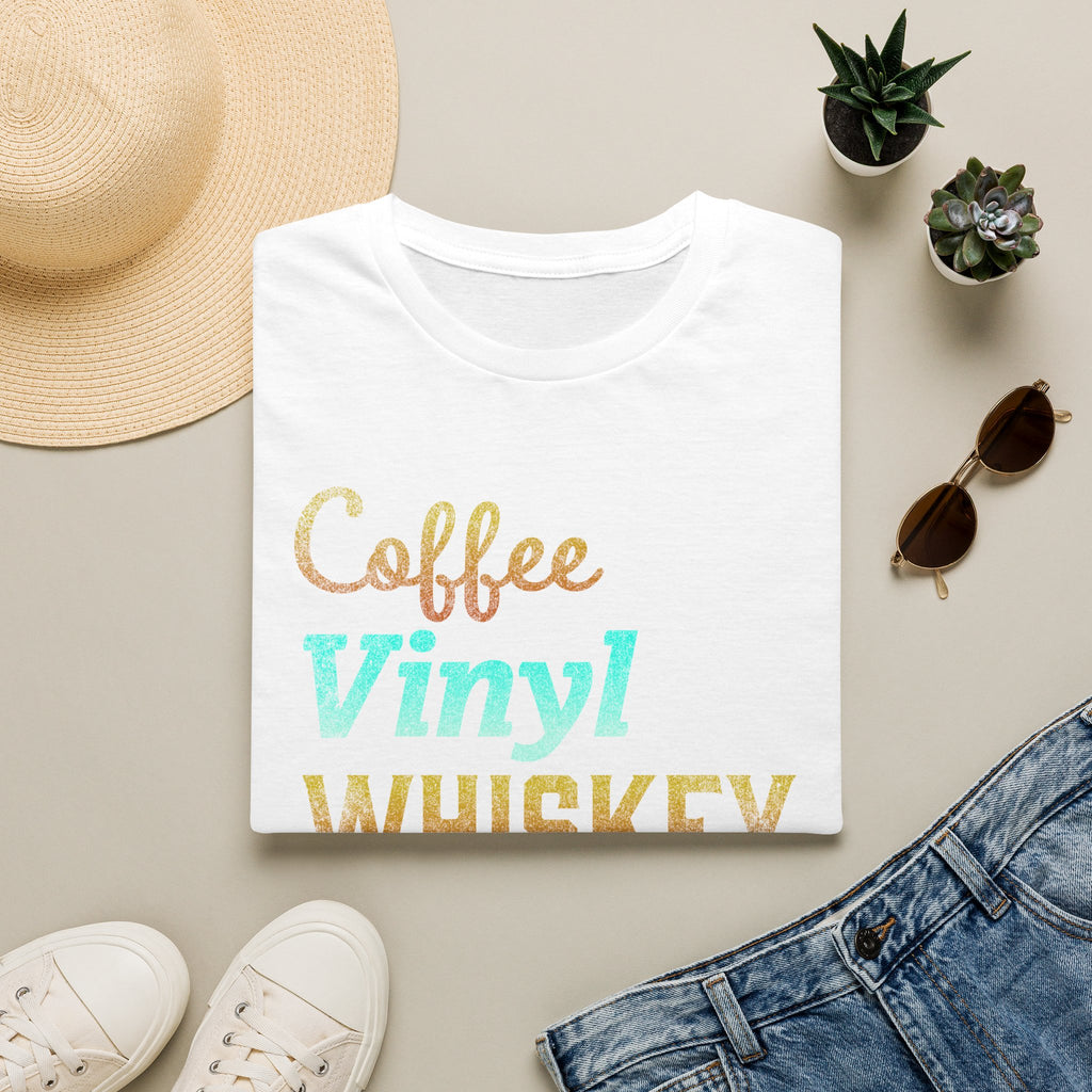 Coffee Vinyl Whiskey Vinyl Record Collector T-Shirt