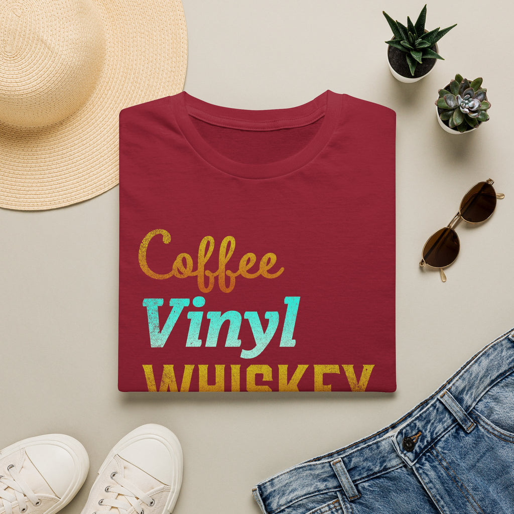 Coffee Vinyl Whiskey Vinyl Record Collector T-Shirt