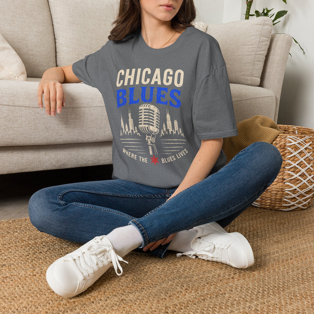 Where the Blues Lives Chicago Blues T-Shirt