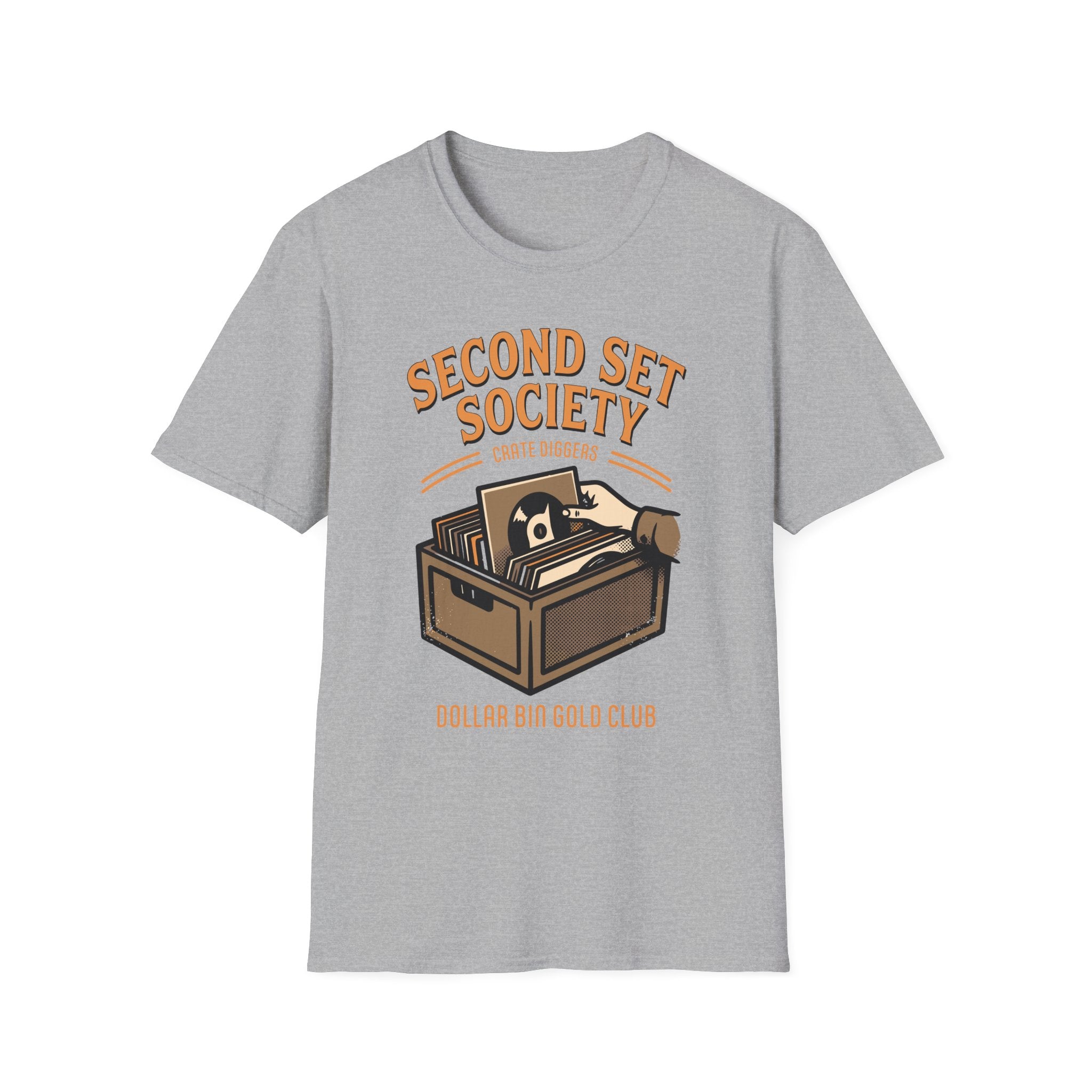 Dollar Bin Gold Club Crate Diggers Record Collector T-Shirt