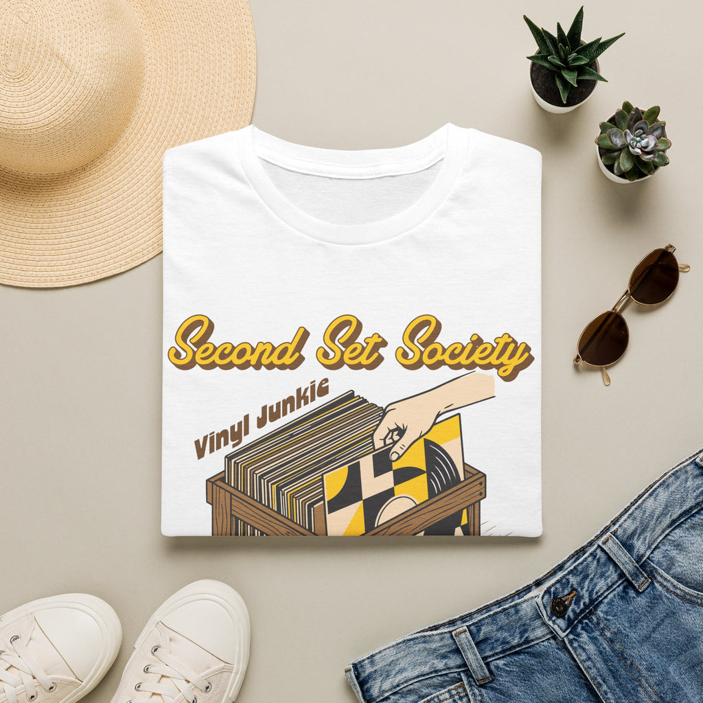 Second Set Society Vinyl Junkie Record Collector T-Shirt