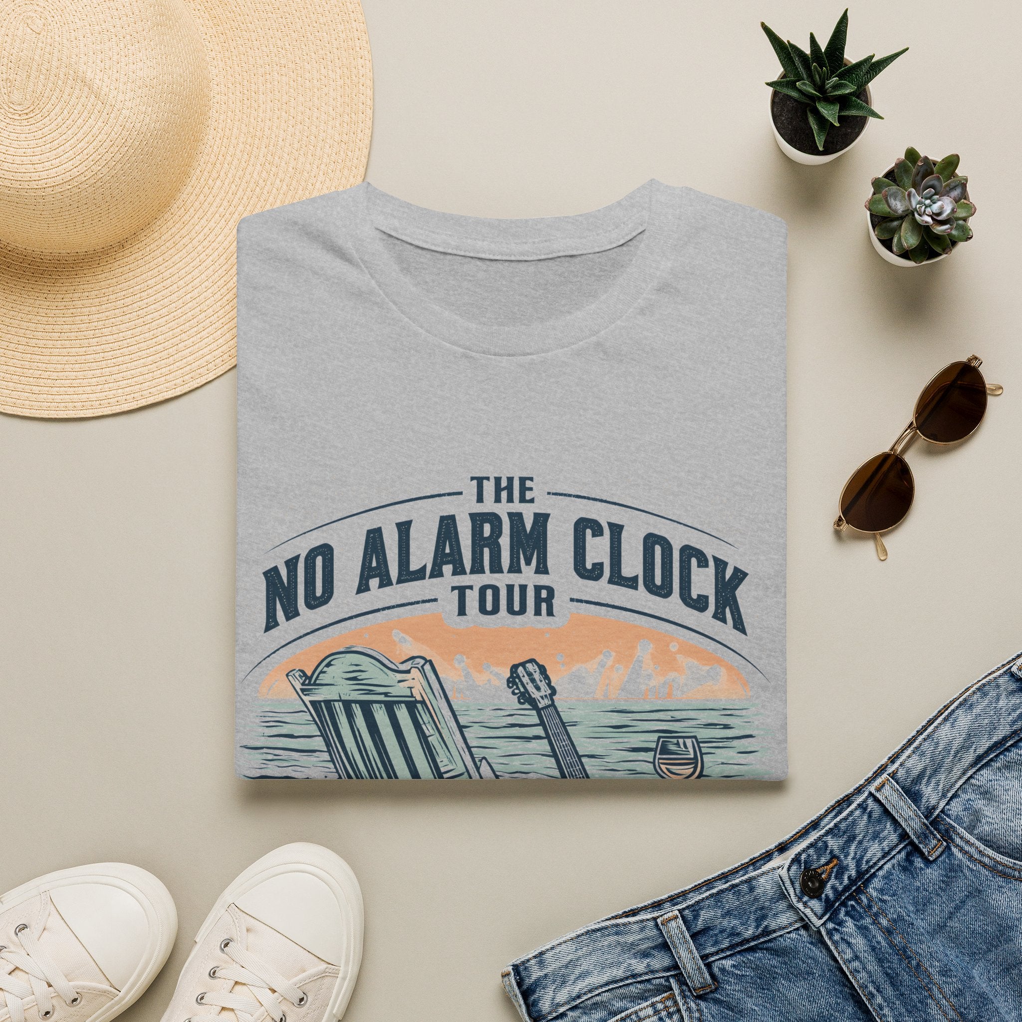 No Alarm Clock Tour Retirement T-Shirt