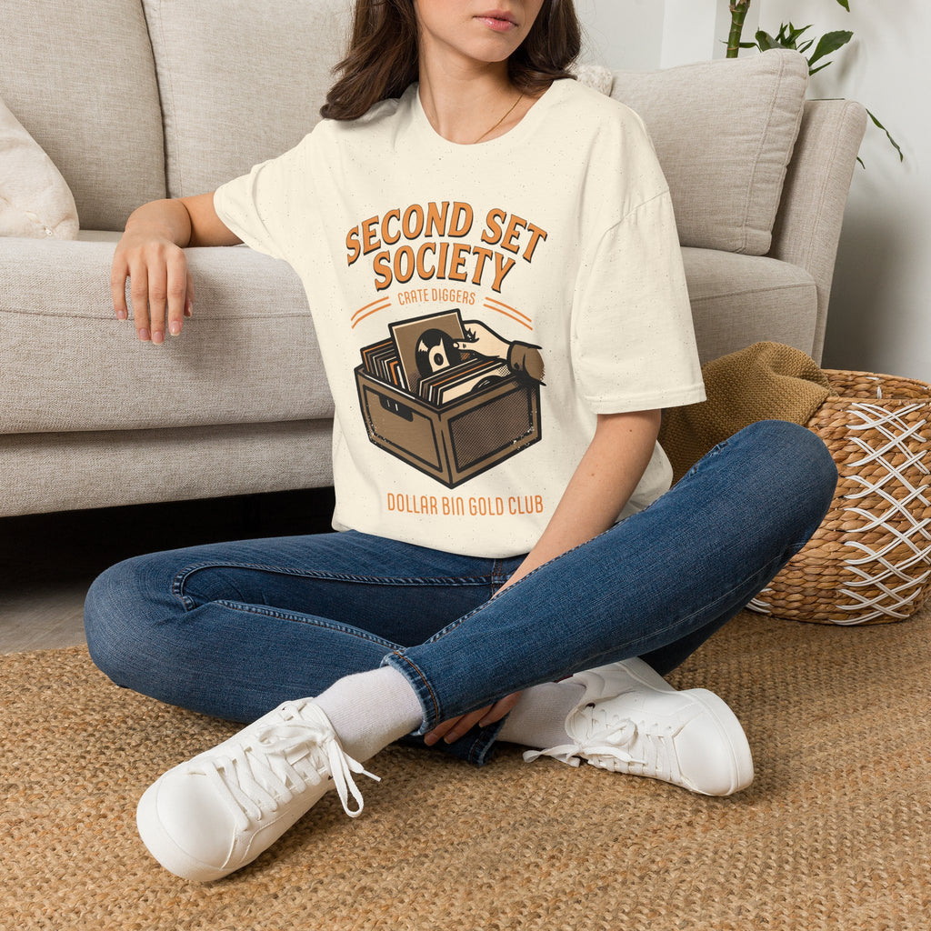 Dollar Bin Gold Club Crate Diggers Record Collector T-Shirt