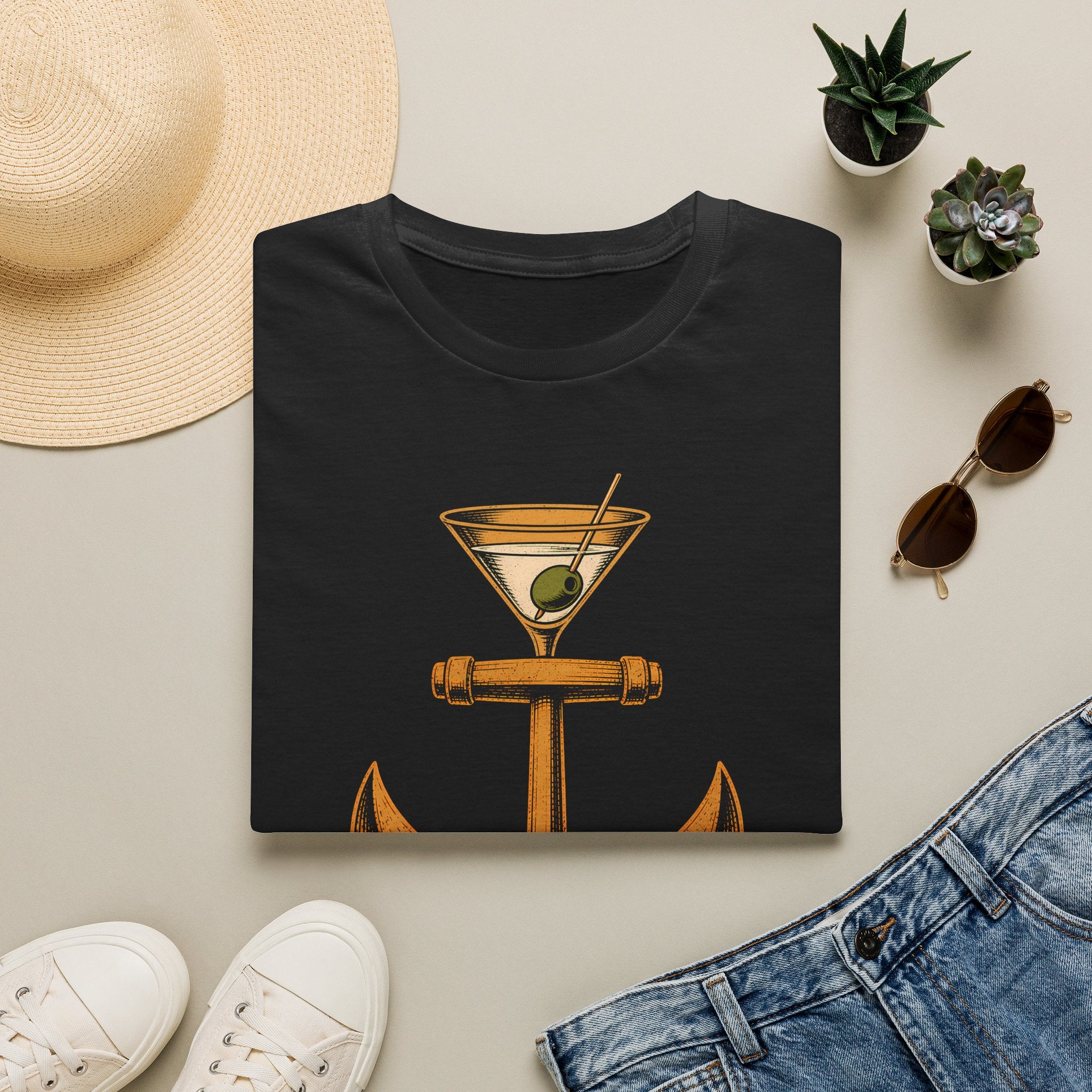 Drop Anchor Raise Glass Yacht Rock T-Shirt