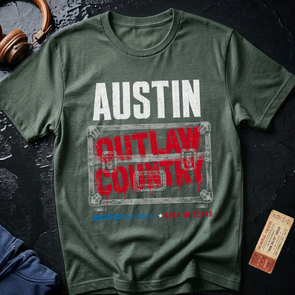 Outlaw Country Austin Texas T-Shirt
