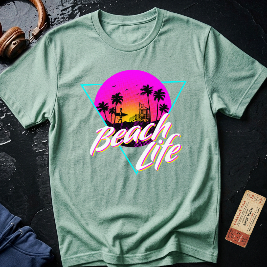 Beach Life 80s Vacation T-Shirt