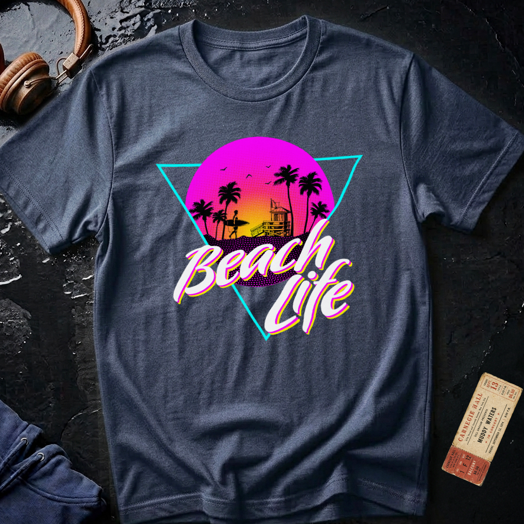 Beach Life 80s Vacation T-Shirt